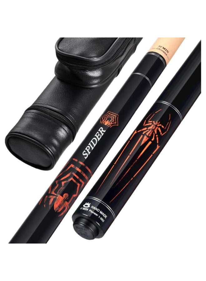 O'MIN Aomi Xindai Black Widow Pool Cue, Big Head Black 8 Ball Cue, Chinese 8-Ball Separate Billiard Cue, American 16-Color 9-Ball Cue - Image 2