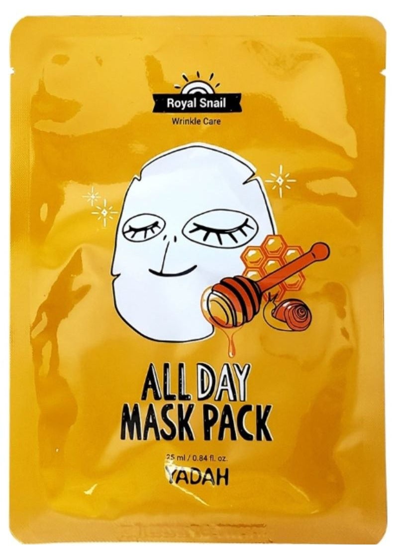YADAH Korean face mask with honey to moisturize the skin 