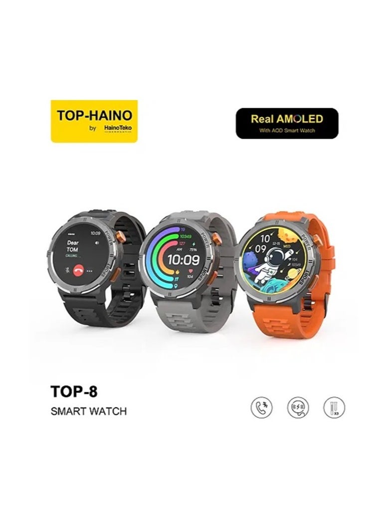 Real AMOLED With AOD Smart watch TOP-8 with 3 strap and smart signature pen - pzsku/Z273CAF2000FE75B4CE68Z/45/_/1730008286/27a1794f-49f5-4482-98ac-a52613220bf0