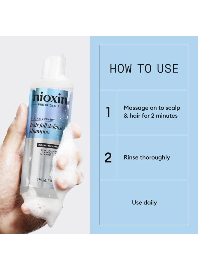 Nioxin Hair Fall Defense Shampoo | Activates Hair Follicles for Visibly Less Hair Loss | With Niacinamide, Caffeine, Lauric Acid, and Sandalore | 16 Fl Oz. - Image 5