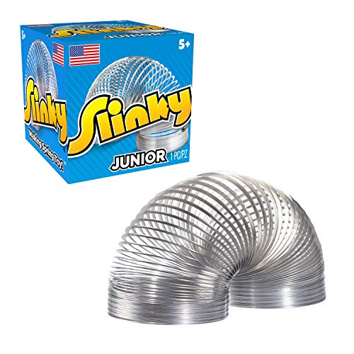 Slinky Just Play Slinky Jr. the Original Walking Spring Toy, 5-pack Small Metal Slinkys, Kids Toys for Ages 5 Up - Image 4