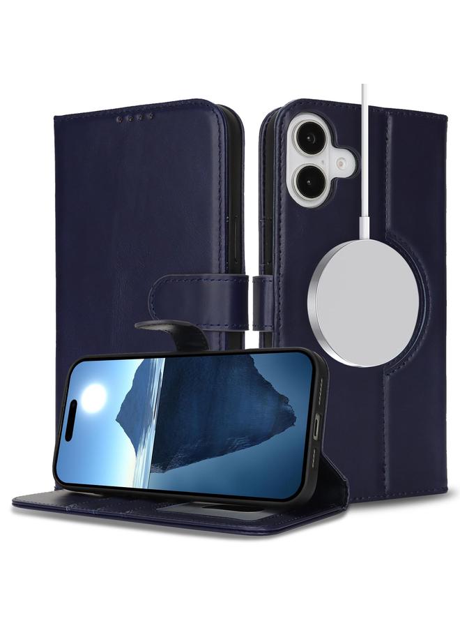 S-TOP Case For iPhone 15 Pro Max Genuine Leather Card Wallet MagSafe Phone Case - Image 4