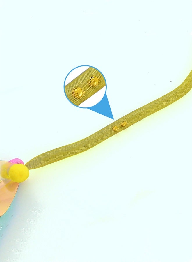 قطعة واحدة من ألعاب القط التفاعلية مع عصا فريش وجرس آمن، لعبة مشوقة القط القوية بالريش والجرس اللونية للعب وتدريب القطط والقطط الطفولة والحيوانات الأليفة الممارسة - Image 3