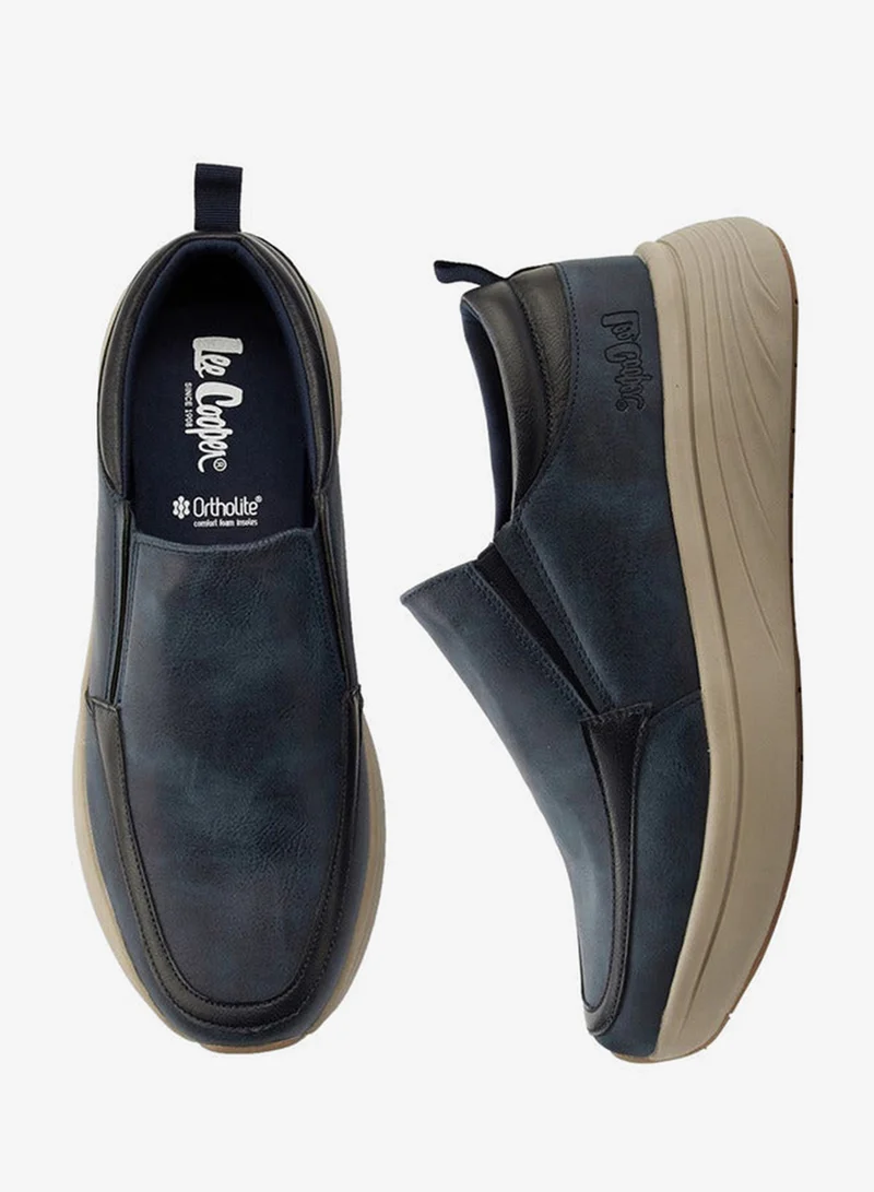Lee Cooper Men's Solid Slip-On Loafers