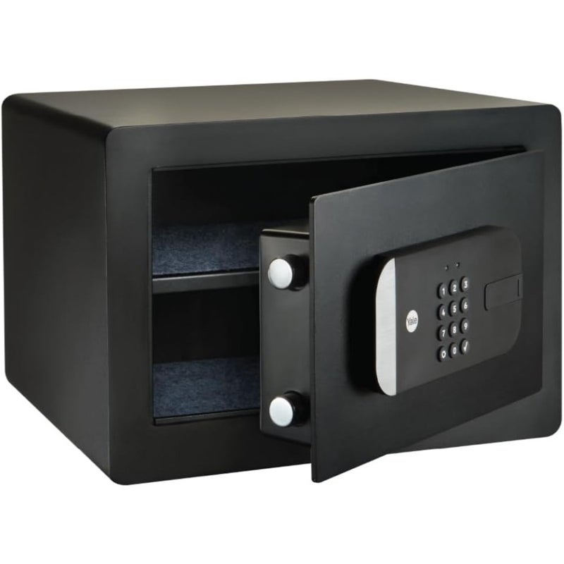 Yale Smart Safe, With Mobile Phone-Bluetooth, Pin Code and Mechanical Key Access, Notifications and Activity Monitoring, Access Management with the Yale Home App, Black, YSS/250/EB1 - Image 1