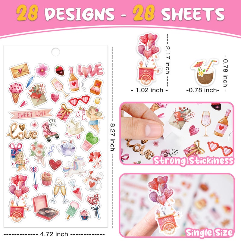 Coboll Planner Stickers - 28 Sheets, 1300+ Unique Sticker Monthly, 4.72'' x 8.27'' Sticker Book â€“ Holidays, Seasonal, Inspirational Quotes, to-dos, Appointments, Scrapbook Stickers for Adults - Image 2