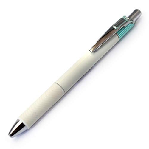 Pentel EnerGel Clena Retractable Liquid Gel Pen, Micro Fine Point 0.3mm Needle Tip, Black Ink, Mint Green Body (BLN73LK-A) - Image 4