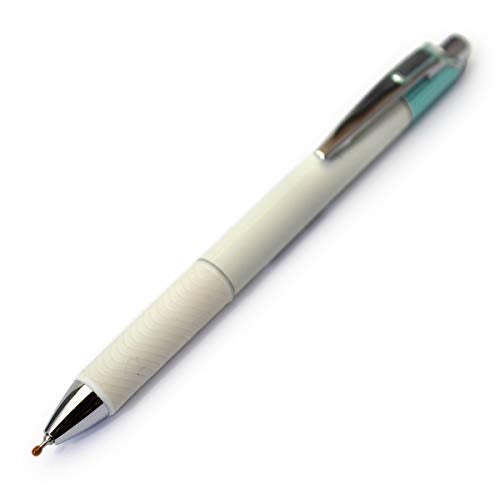 Pentel EnerGel Clena Retractable Liquid Gel Pen, Micro Fine Point 0.3mm Needle Tip, Black Ink, Mint Green Body (BLN73LK-A) - Image 2