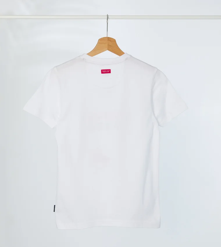 بيفرلي هيلز بولو كلوب تيشيرت مطبوع بشعار