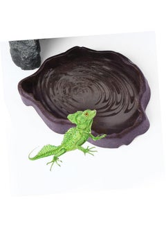 FOMIYES Reptile Feeding Dish Food Bowl Water Basin Tortoise Lizard Gecko Practical Feeder Size  - Image 5