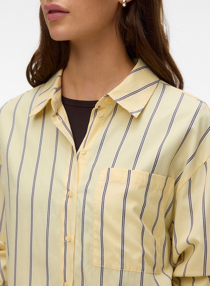 VERO MODA قميص منسوج واسع - Image 4