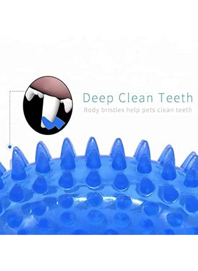 Non-Toxic Soft Natural Rubber Squeaky Spiky Chew Ring And Ball Toys For Aggressive Chewers Dental Teething Cleaning Design Toy - Image 5