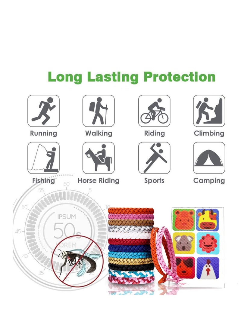 SOLARAE Mosquito Repellent Bracelet, 15 Pack Bands & 30 Stickers for Adults, Kids & Babies - Premium Quality, Made of 100% Natural Plant Essential Oil Outdoor Protection up to 300 Hours - Image 3