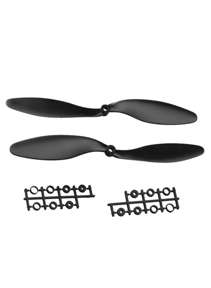 1Pair 1045 10x4.5 CW CCW Propeller For RC Multicopter F450 Quadcopter For Multi Axis Racing Plane Durable Plastic 1045 Propellers Black - Image 2