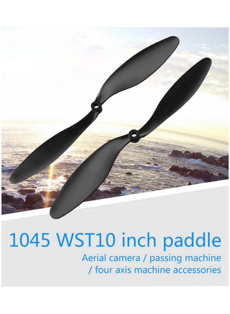 1Pair 1045 10x4.5 CW CCW Propeller For RC Multicopter F450 Quadcopter For Multi Axis Racing Plane Durable Plastic 1045 Propellers Black - Image 5