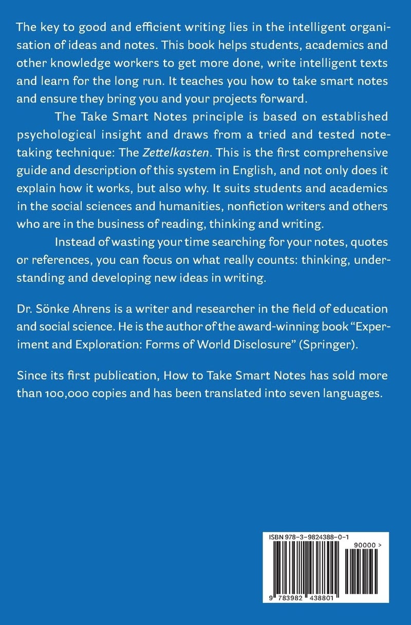 How to Take Smart Notes: One Simple Technique to Boost Writing, Learning and Thinking - Image 2