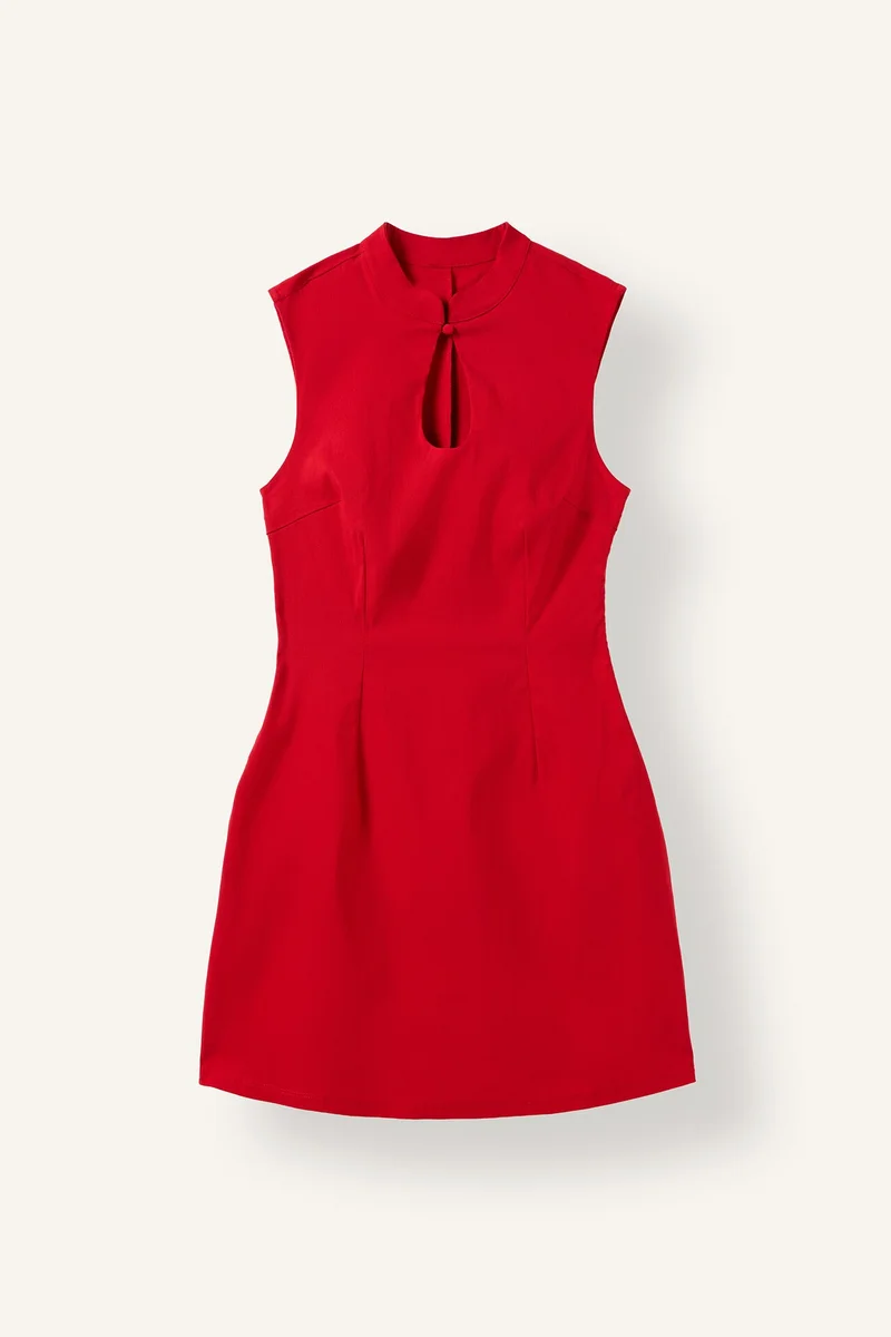 ديفاكتو Crew Neck Mini Dress