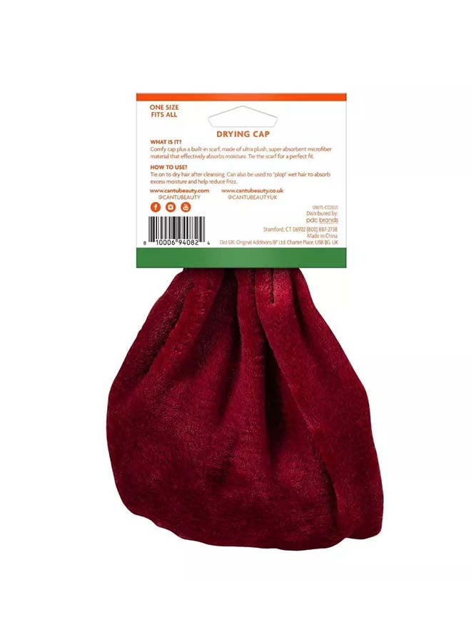 Cantu Microfiber Drying Cap Red - Image 2
