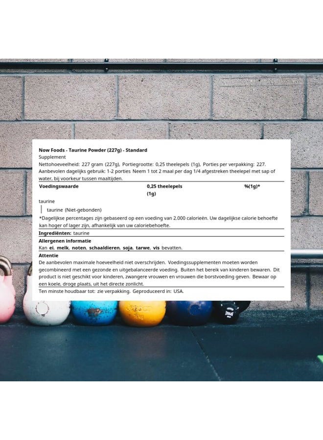 Now Foods Taurine Pure Powder, 8 OZ - Image 3