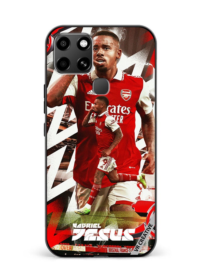 VR CREATIVE Protective Case Cover For Infinix Smart 6 Gabriel Jesus Design Multicolour - Image 1