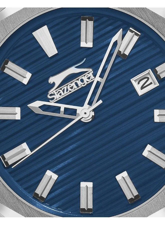 Slazenger SLAZENGER Men's Watch, Multi Function Display and Metal Strap - SL.9.2143.1.05, Silver