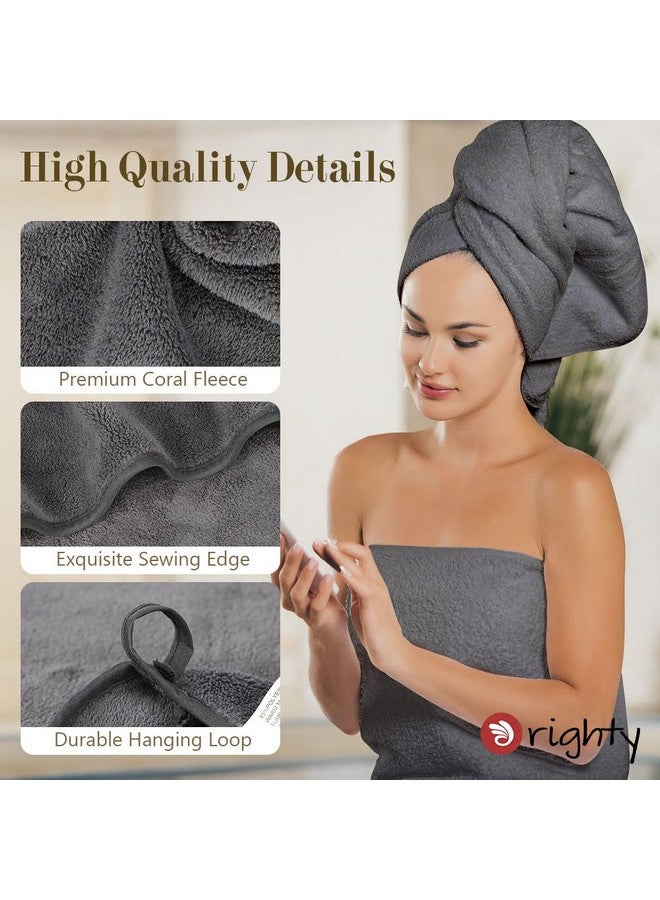 Orighty Bath Towels Pack of 4(27’’ x 54’’) - Soft Feel Bath Towel Sets, Highly Absorbent Microfiber Towels for Body, Quick Drying, Microfiber Towel for Sport, Yoga, SPA, Fitness - Grey - Image 3