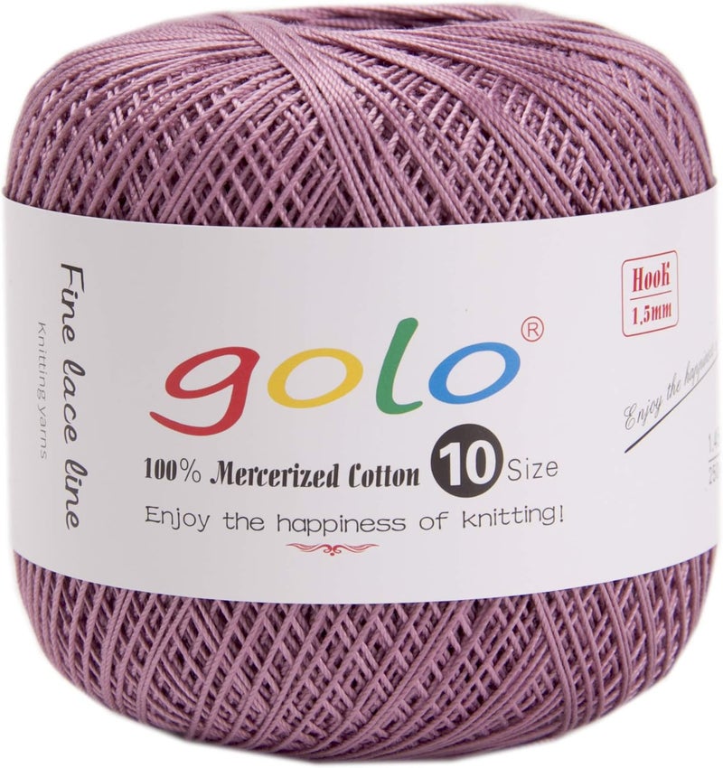 Golo Crochet Thread Yarns for Begingers Size10 Cotton Yarn for Knitting (Bronze 165) - Image 1
