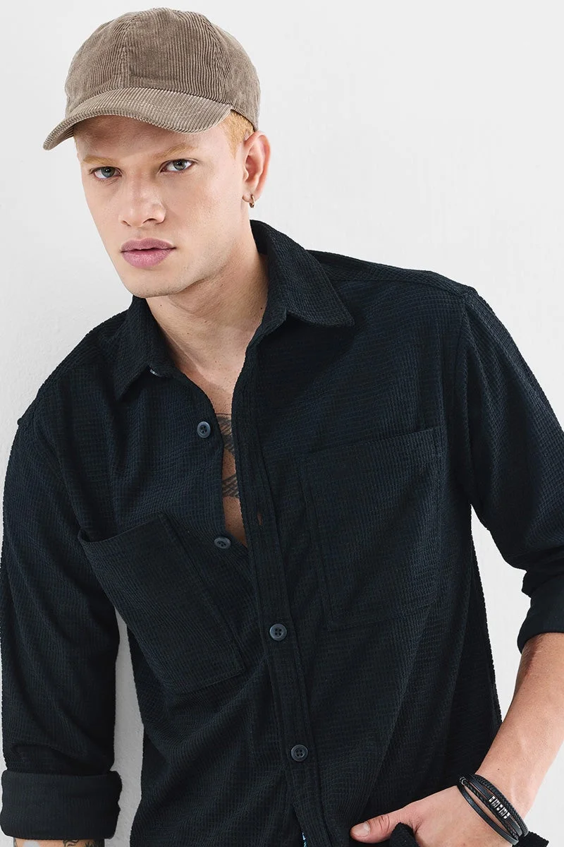 سنيتش قميص كوردروي بجيوب مزدوجة بقصة عادية