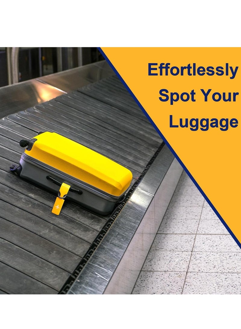 أوزيغالور 6 عبوات بطاقات أمتعة لحقائب السفر المرحة، بطاقات سفر للأمتعة، بطاقات حقائب لحقائب الأطفال المدرسية (متعدد الألوان) - Image 2