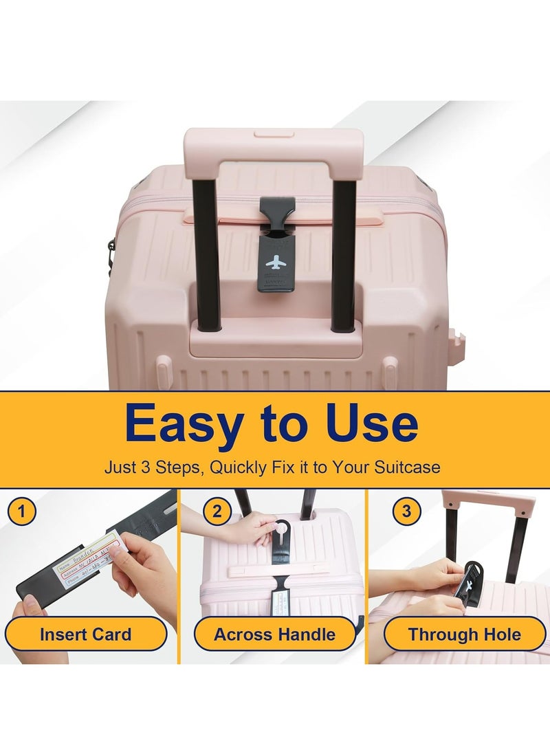 أوزيغالور 6 عبوات بطاقات أمتعة لحقائب السفر المرحة، بطاقات سفر للأمتعة، بطاقات حقائب لحقائب الأطفال المدرسية (متعدد الألوان) - Image 4