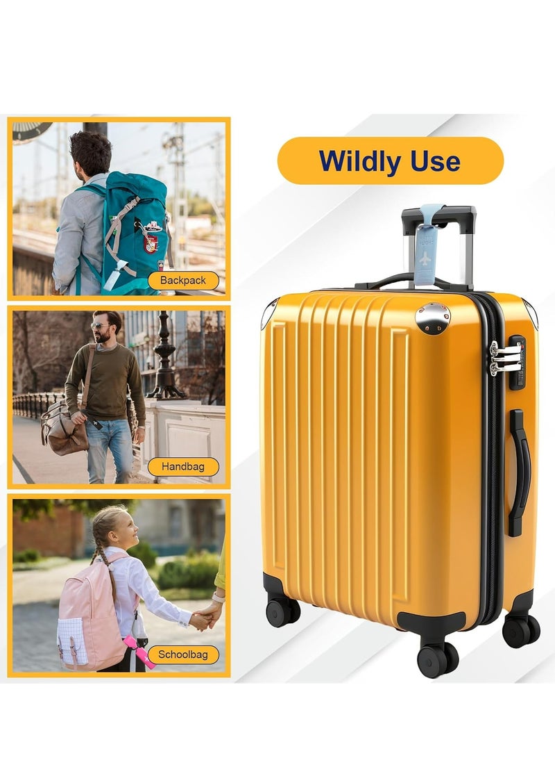 أوزيغالور 6 عبوات بطاقات أمتعة لحقائب السفر المرحة، بطاقات سفر للأمتعة، بطاقات حقائب لحقائب الأطفال المدرسية (متعدد الألوان) - Image 5