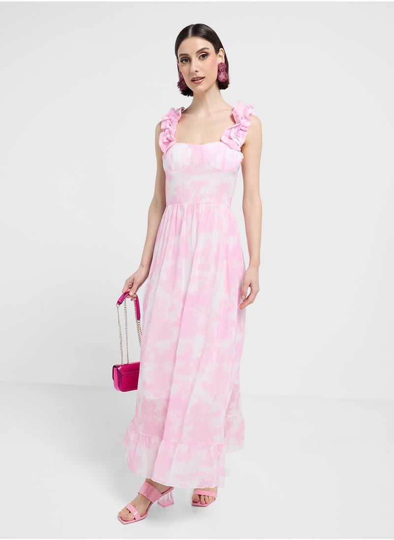 ELLA Floral Print Dress  - Image 1