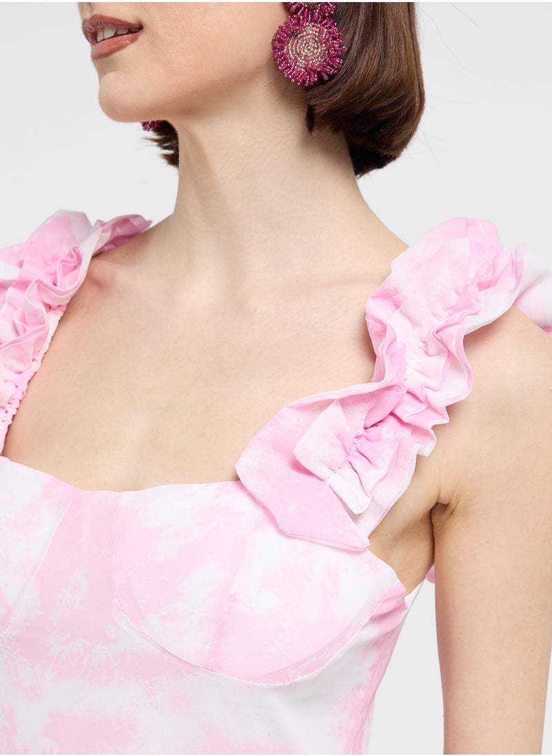 ELLA Floral Print Dress  - Image 3