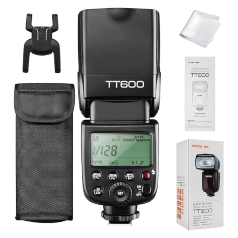 فلاش Speedlite مع ناقل حركة لاسلكي مدمج 2.4G لكاميرات Canon Nikon Pentax Olympus وغيرها من الكاميرات الرقمية مع Hotshoe القياسي - Image 1