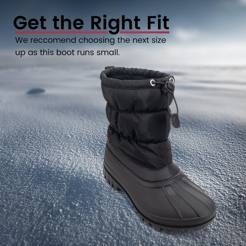 Chooka Women's Nylon Mid-Calf Winter Snow Boot | Outdoor Cold Weather Faux Fur Puffer Boot - Image 2