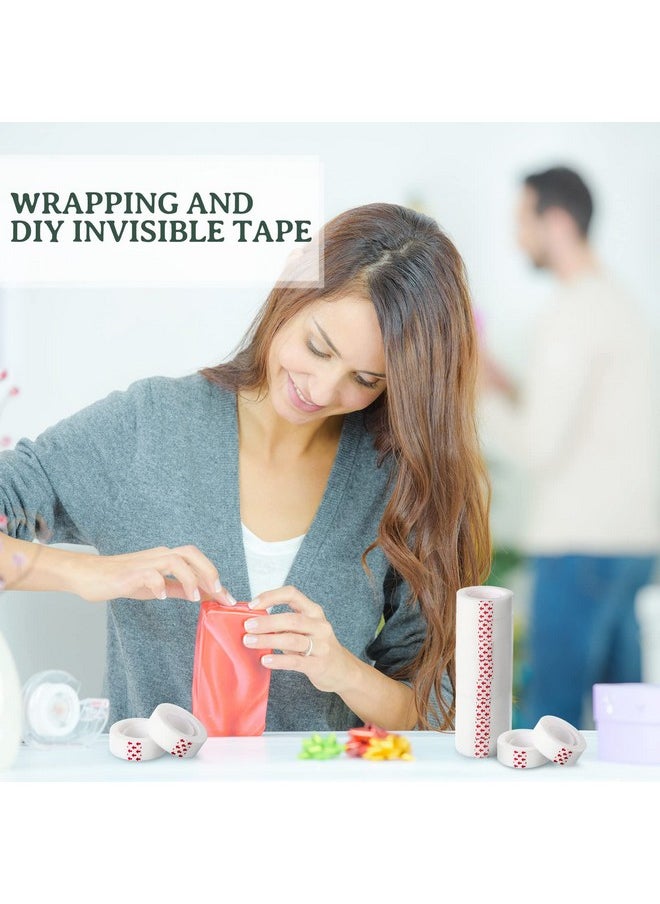 Yahenda - Invisible Tapes, 96 Rolls 0.75X1000 Inches Bopp Clear Tape For Office Home School Use, Matte Finish Tape Refill For Dispenser, Tapes For Correction And Labeling - Image 1
