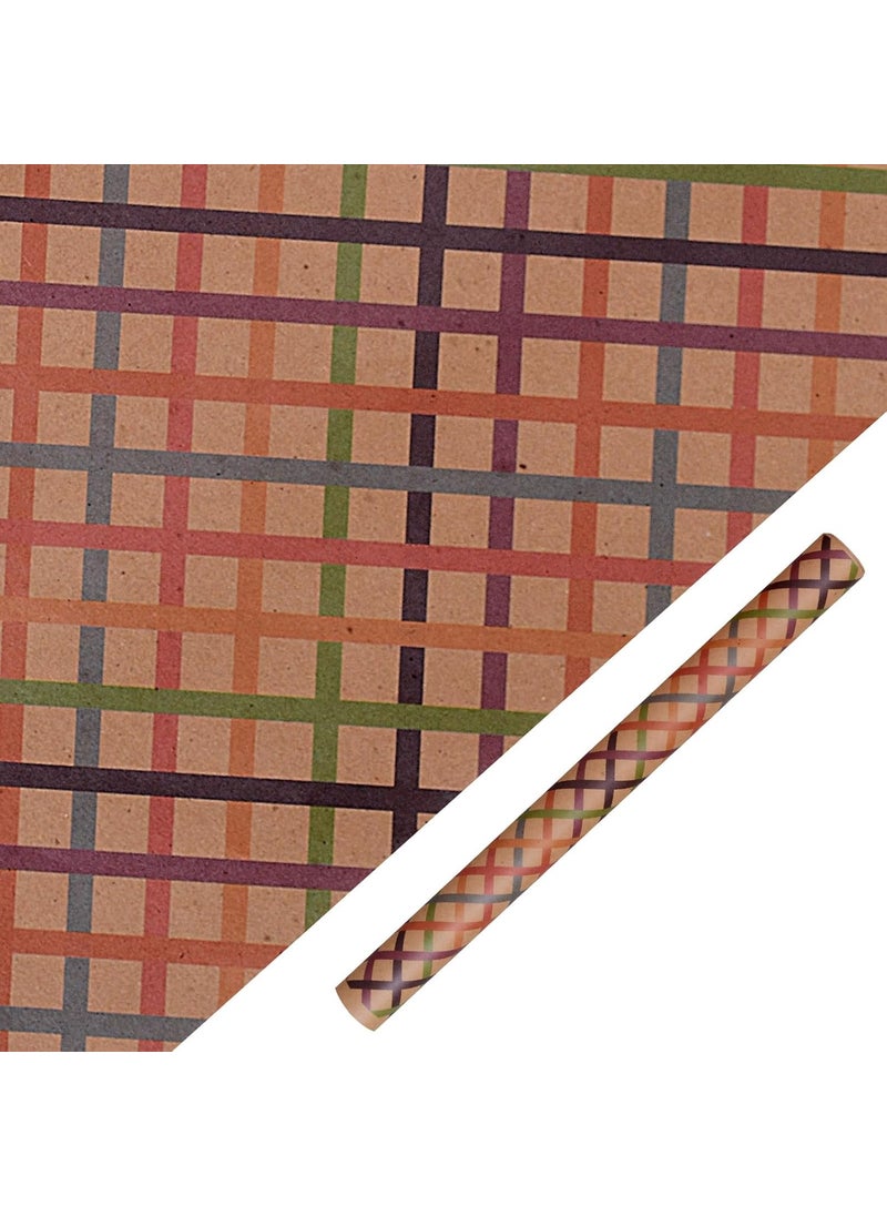 Skywalk Skywalk Multicolor Environment Friendly Brown Gift Wrapping Paper Sheets Set of 10 (Size-19.5 x 29.5), Perfect for Wrapping Gifts for Your Loved Ones SWGP-63  - Image 1