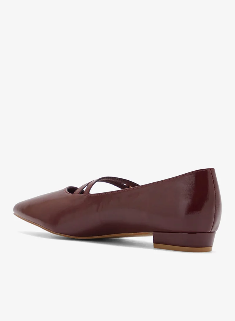 ELLA Pointed Toe Buckle Detail Pumps