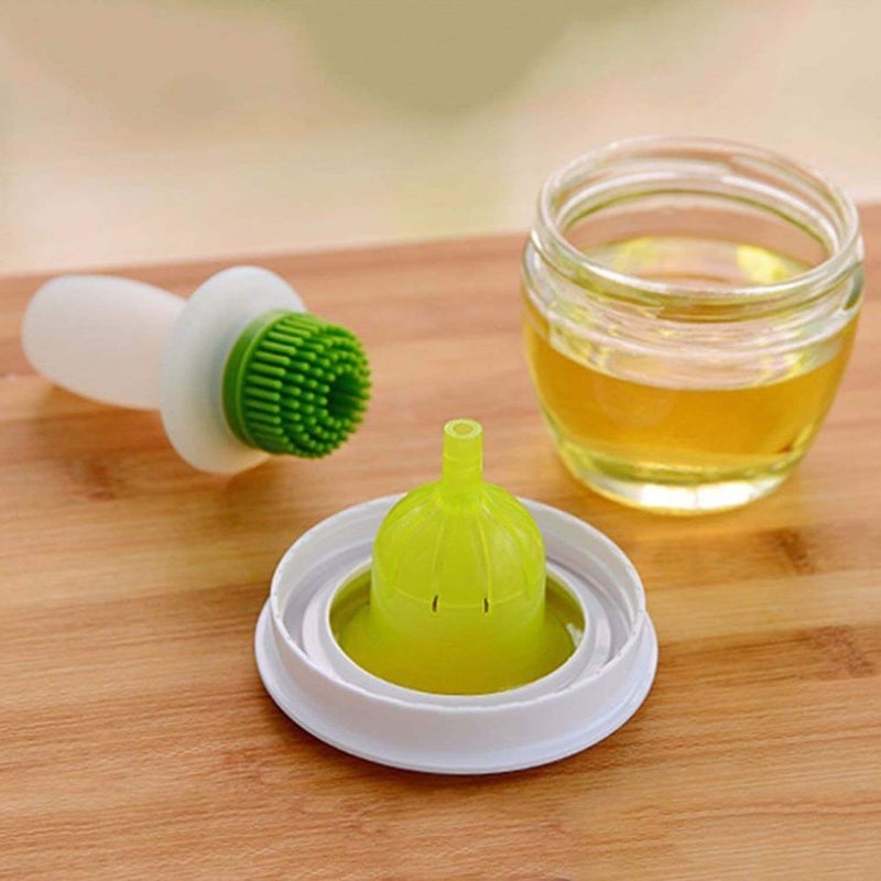 NGEL Chef Basting Set Oil Dispenser Glass Bowl Container and Silicone Pastry Oil Storage Brush Set for Cooking BBQ Baking and Grilling - Image 5
