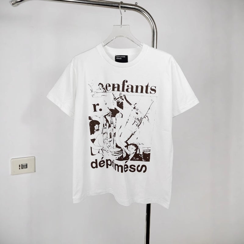 Erd Melancholic Rich Second-Generation Vintage Distressed Unisex Vtg Short-Sleeve T-Shirt Trendy - Image 4
