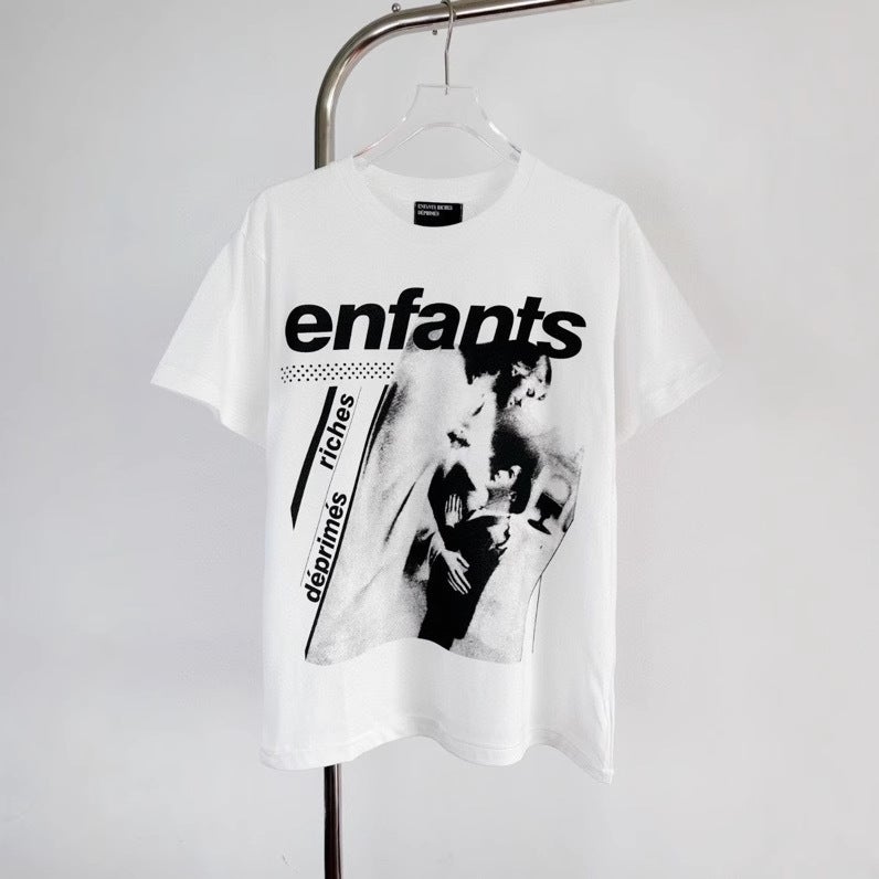 Erd Melancholic Rich Second-Generation Vintage Distressed Unisex Vtg Short-Sleeve T-Shirt Trendy - Image 5