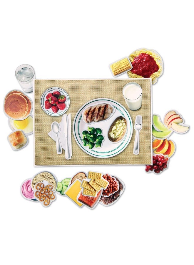 ليرننج ريسورسز مجموعة أطعمة صحية مغناطيسية من Learning Resources، 34 مغناطيس طعام واقعي للأطفال، تعلم عن 5 مجموعات غذائية مع مفرش للكتابة والمسح، لعبة تعليمية للتغذية للأعمار من 3 سنوات فما فوق - Image 1