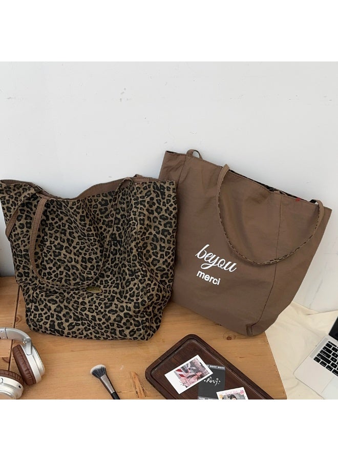 بي يو حقائب يد نسائية بحجم كبير، حقيبة كتف للشاطئ، قابلة للعكس مع وجهين، بسيطة للتسوق والعمل والسفر - Image 4