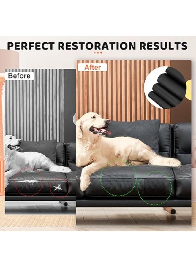 2 Pieces Leather Repair Kit for Furniture, 20×28cm Brown Leather Tape for Car Upholstery Seat Repair, Upgraded Self-Adhesive Fabric Leather Repair Patch for Motorcycle, Leather Couch Repair Patches - Image 4