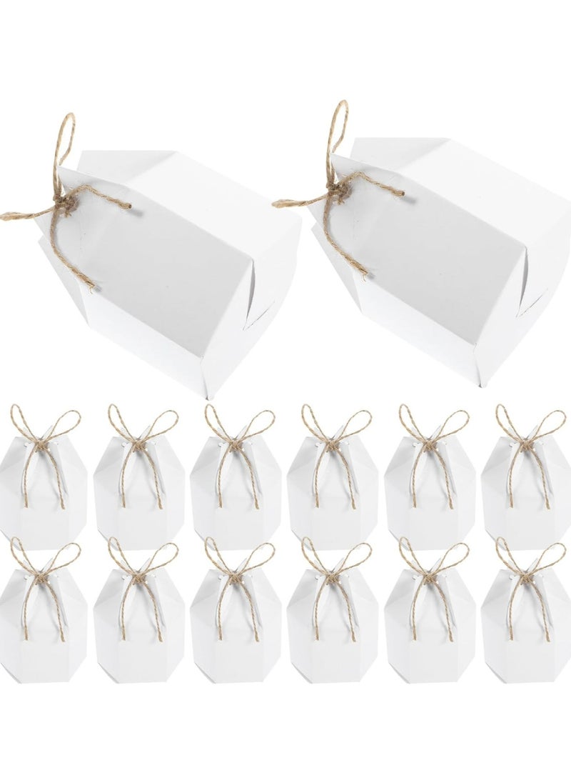 Oasisgalore 30pcs White Cardboard Gift Boxes - European Style for Candy & Gifts  - Image 1