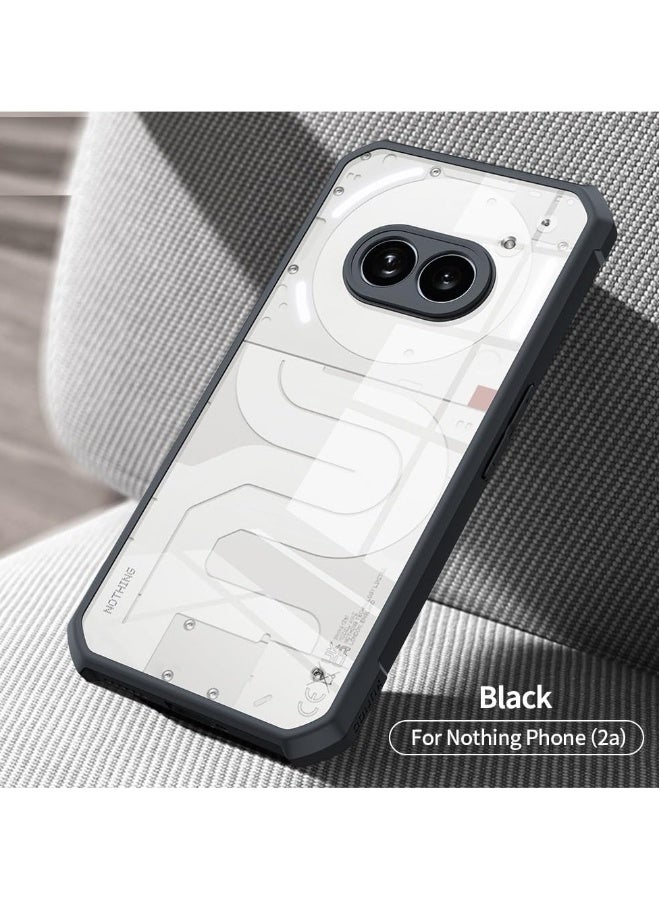Back Cover for Nothing Phone 2a 5G | Camera Protection Shockproof Bumper-Edge | Acrylic Crystal Clear 360 Degree Protection TPU+PC | Transparent Eagle Back Case Cover - Image 4