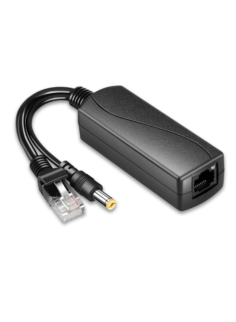 Excefore Gigabit PoE Splitter 12V 2A, with IEEE 802.3af/at Complian 10-100-1000Mbps Power Over Ethernet Splitter Adapter, for Security IP Camera, Voip Phone, AP, CCTV Surveillance - Image 1