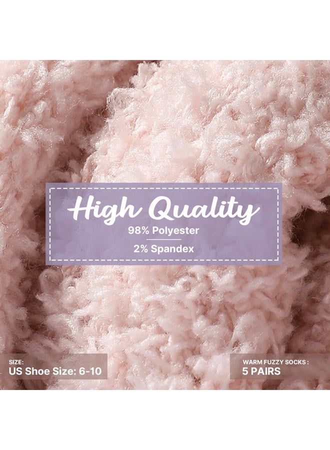 Premillow Womens Fuzzy Socks Fluffy Socks Women Winter Cozy Socks Warm Slipper Socks Home Sleeping Socks for Women - Image 3