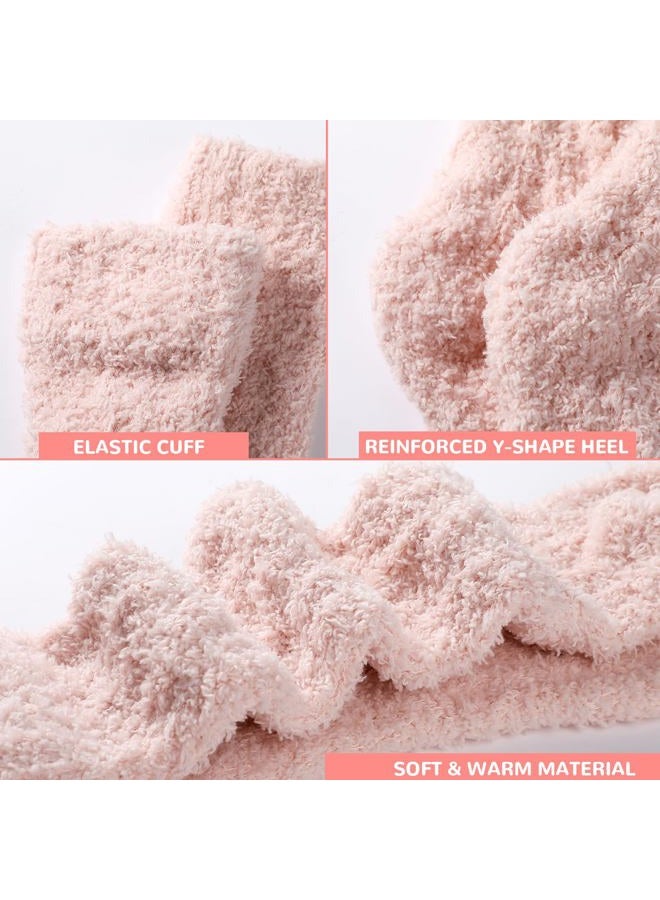 Premillow Womens Fuzzy Socks Fluffy Socks Women Winter Cozy Socks Warm Slipper Socks Home Sleeping Socks for Women - Image 4