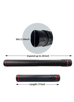 Ecjiuyi Poster Tube with Strap,Extendable Blueprints Artworks Scrolls Holder Storage Tubes,17.5"x 2.5"Dia Art & Poster Carrying Transport Traveling Tube  - Image 3